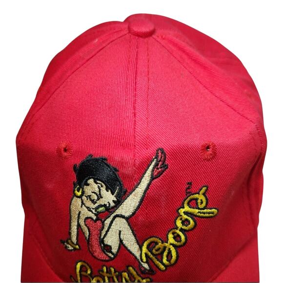 Betty Boop Baseball Hat Cap Sugar Loaf 2011 Red One Size Boop Oop Doop Kiss Lips - Picture 3 of 8